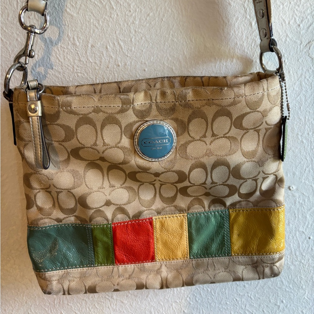 Coach Multicolor patchwork Signature Crossbody Bag - Picture 2 of 10